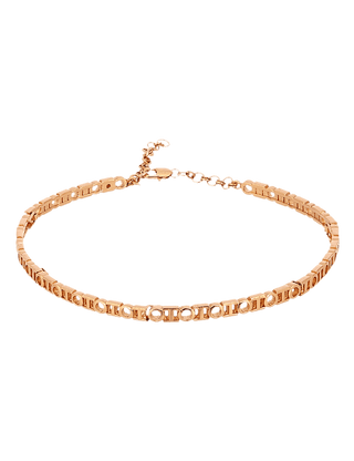Choker necklace jewellery in gold