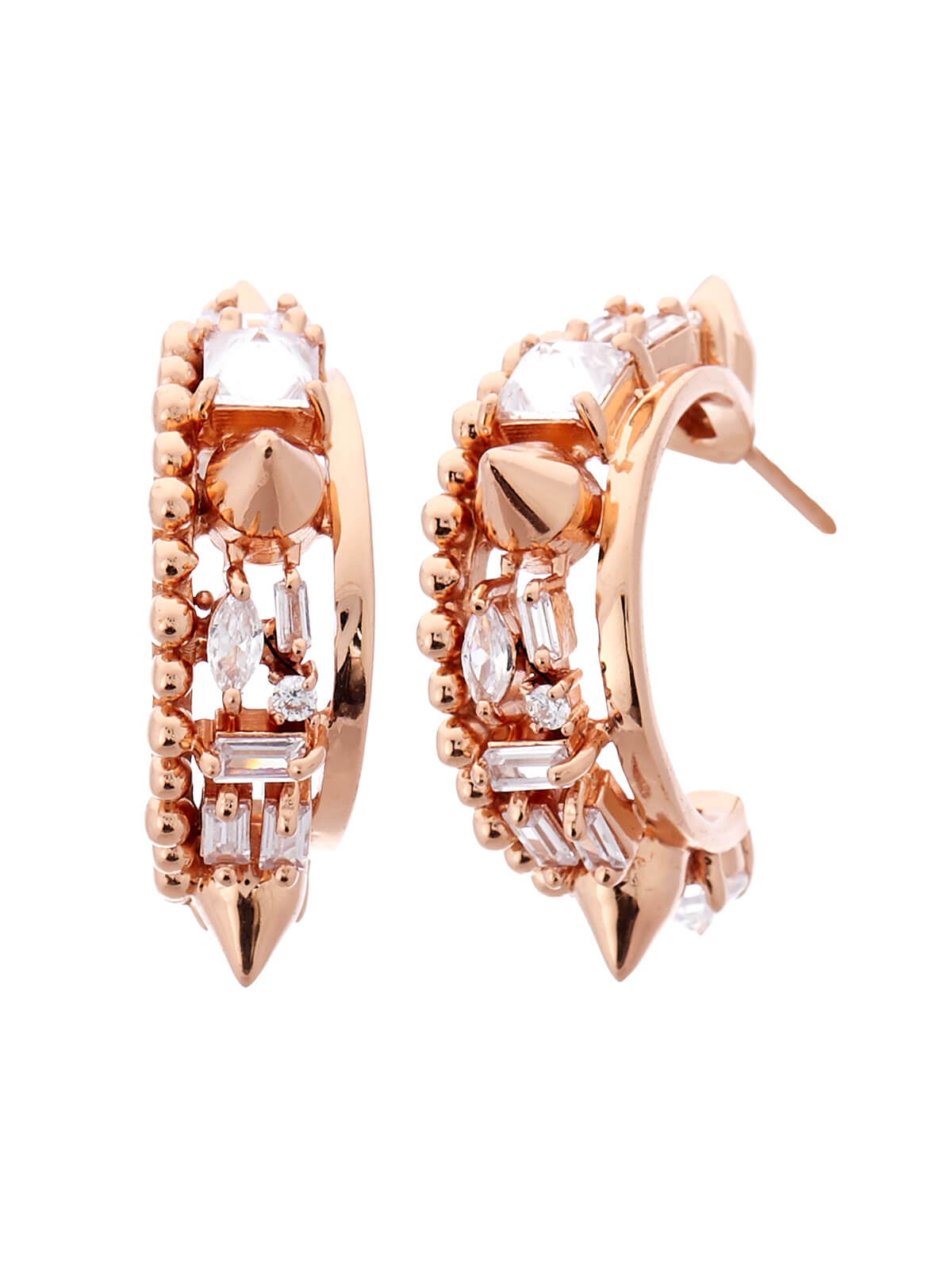 Rose gold earring studs online