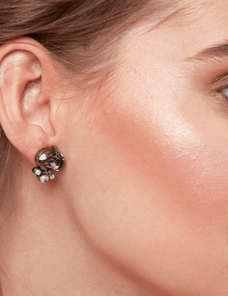 Black stud earrings online