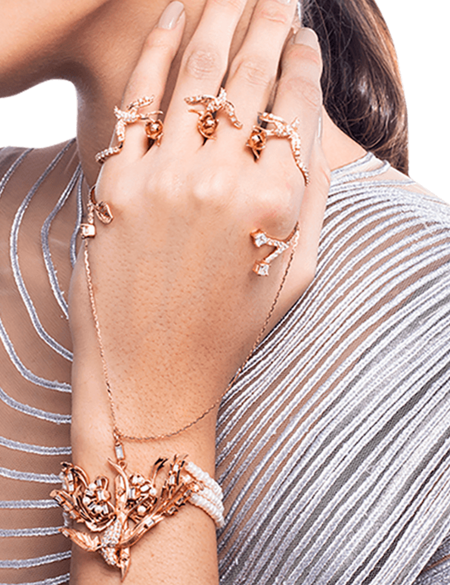 bridal Hand harness for wedding