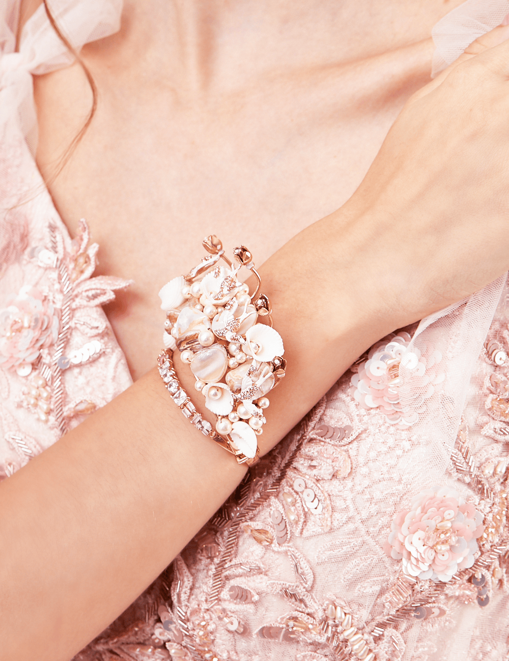 Buy One Gram Gold Bridal Gold Inspired Broad Bracelet Design for Wedding