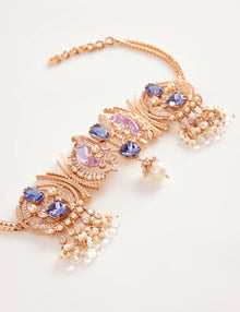 bridal crystal choker