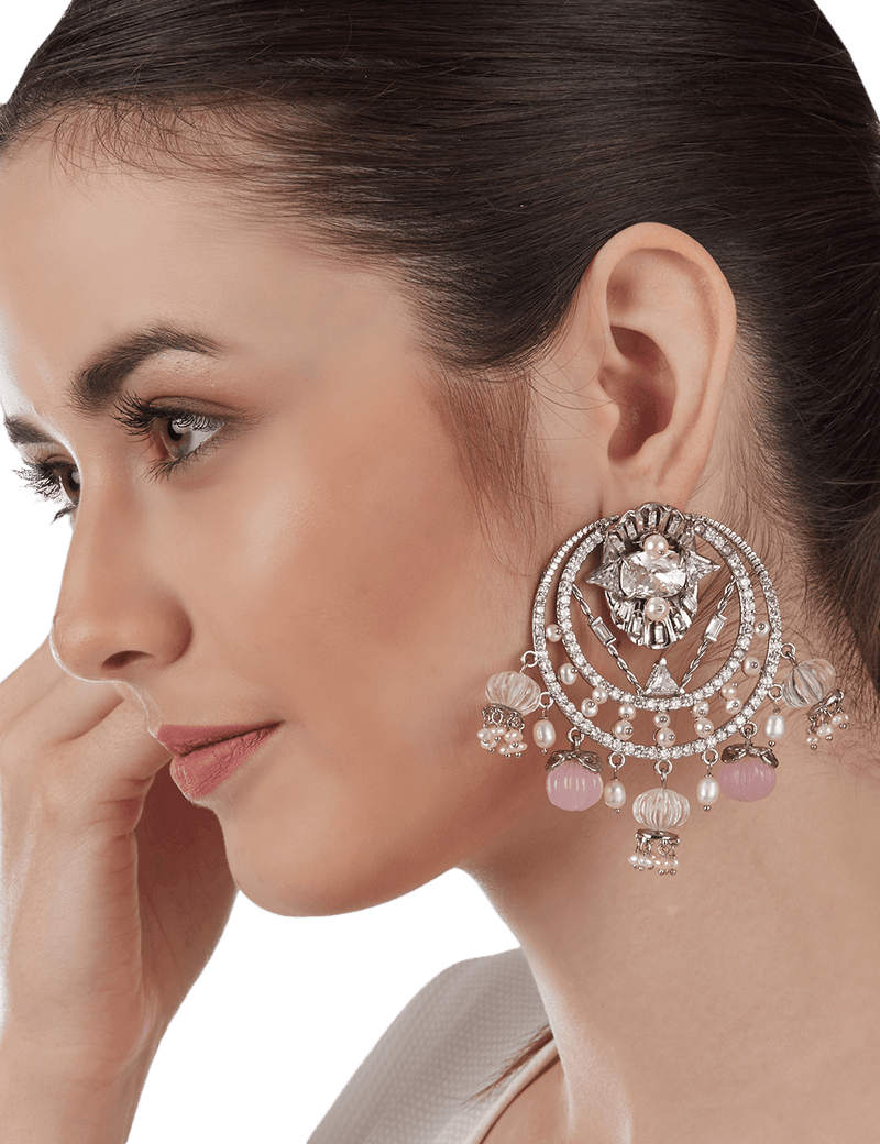 bridal crystal earrings