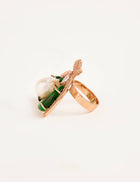 bridal gold dainty ring