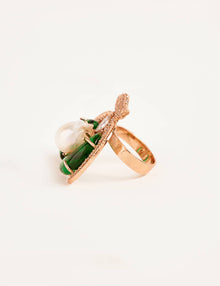 bridal gold dainty ring
