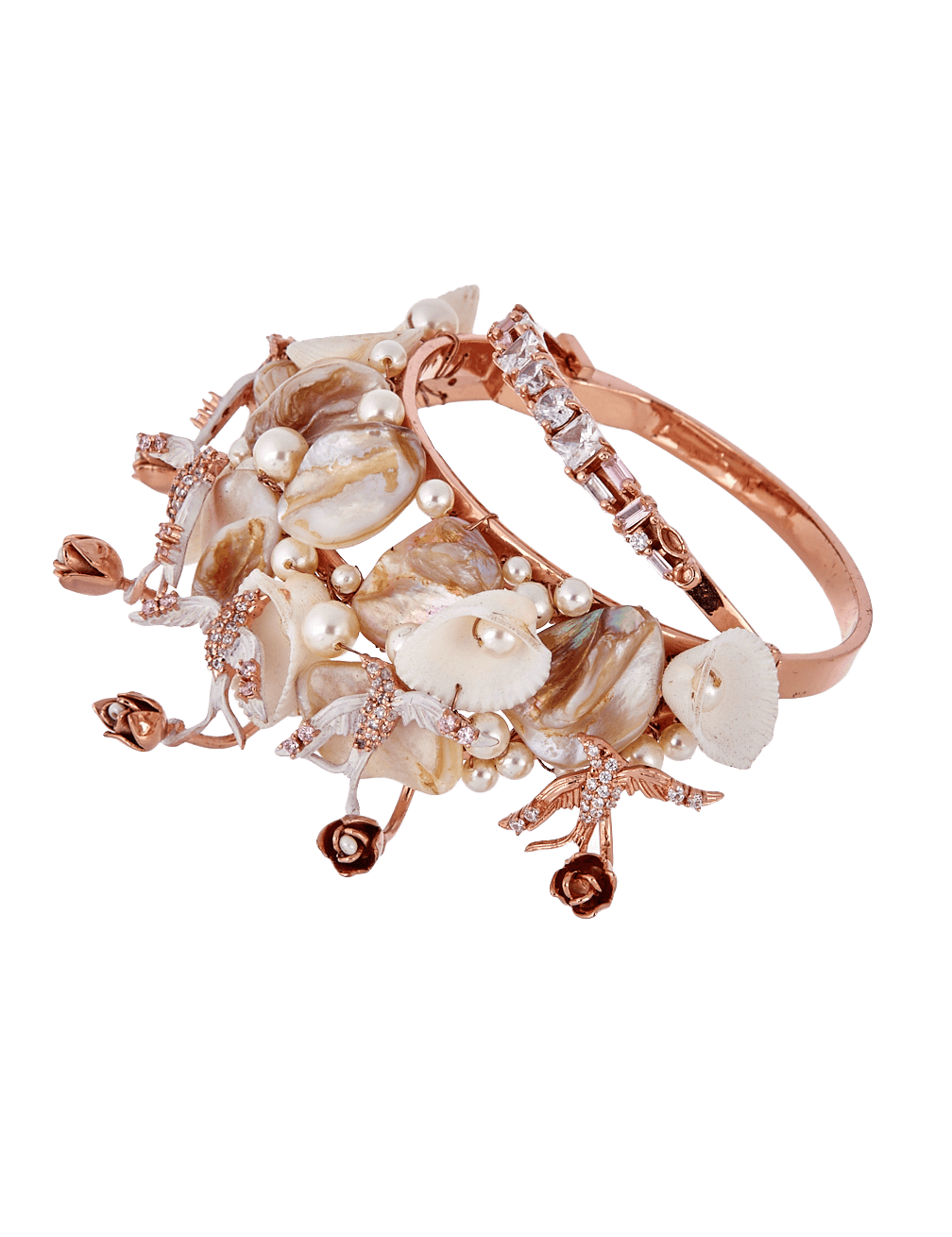 House of Doro Bangle Bracelets And Cuffs  Buy House of Doro Clivia Beige  Uneven Handmade Shell Bracelet OnlineNykaafashion