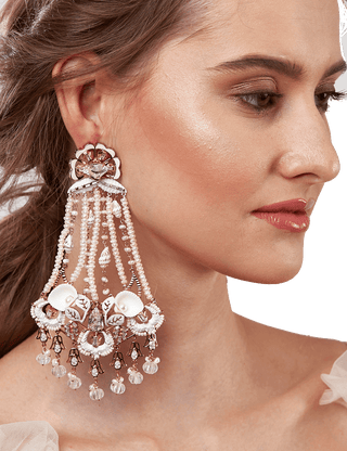 bridal shell earrings jewellery