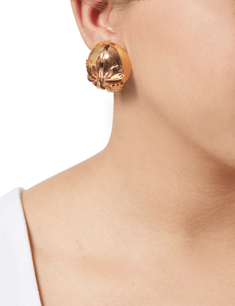 Small Solid 22K Yellow Gold Tops Earrings, K2300 - Etsy Hong Kong