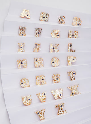 persoanlised alphabet unisex gold bracelets