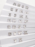 persoanlised alphabet unisex silver bracelets