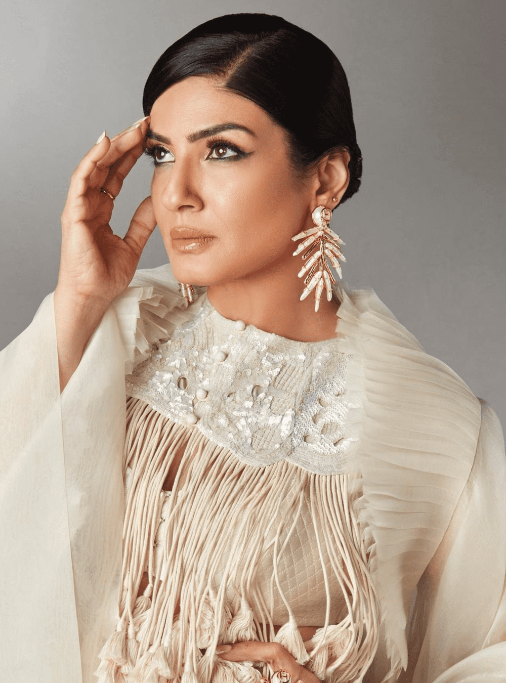 Drip OH River Rose Shoulder Grazers Earrings