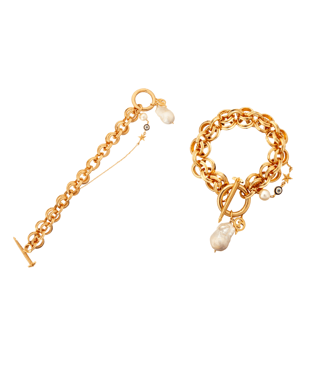 chunky gold bracelets