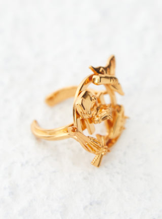 contemporary gold ring