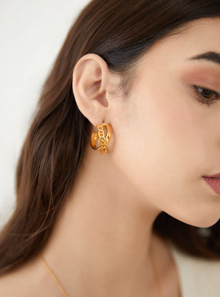 contemporary hoop earrings
