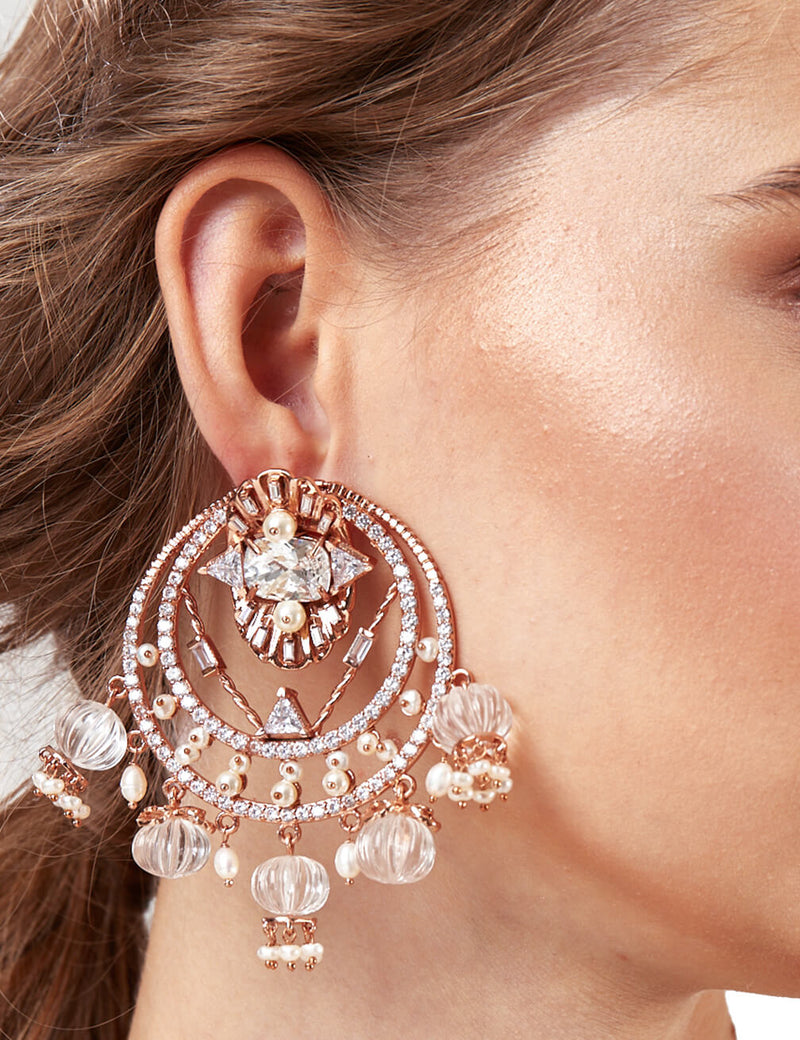 crystal bridal earrings