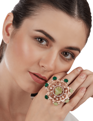 crystal statement ring