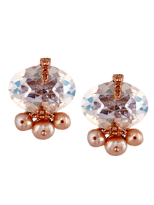 crystal stud earrings