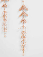dangling pearl earrings