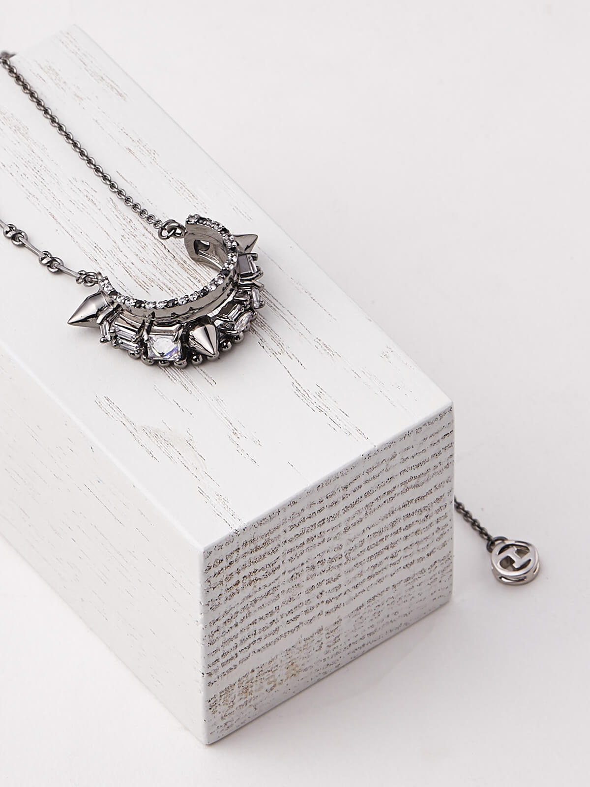 Random Identities: Gunmetal Prince Albert Chain Necklace | SSENSE
