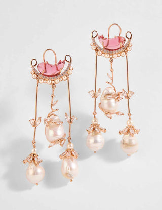 dewdrop pearl earrings