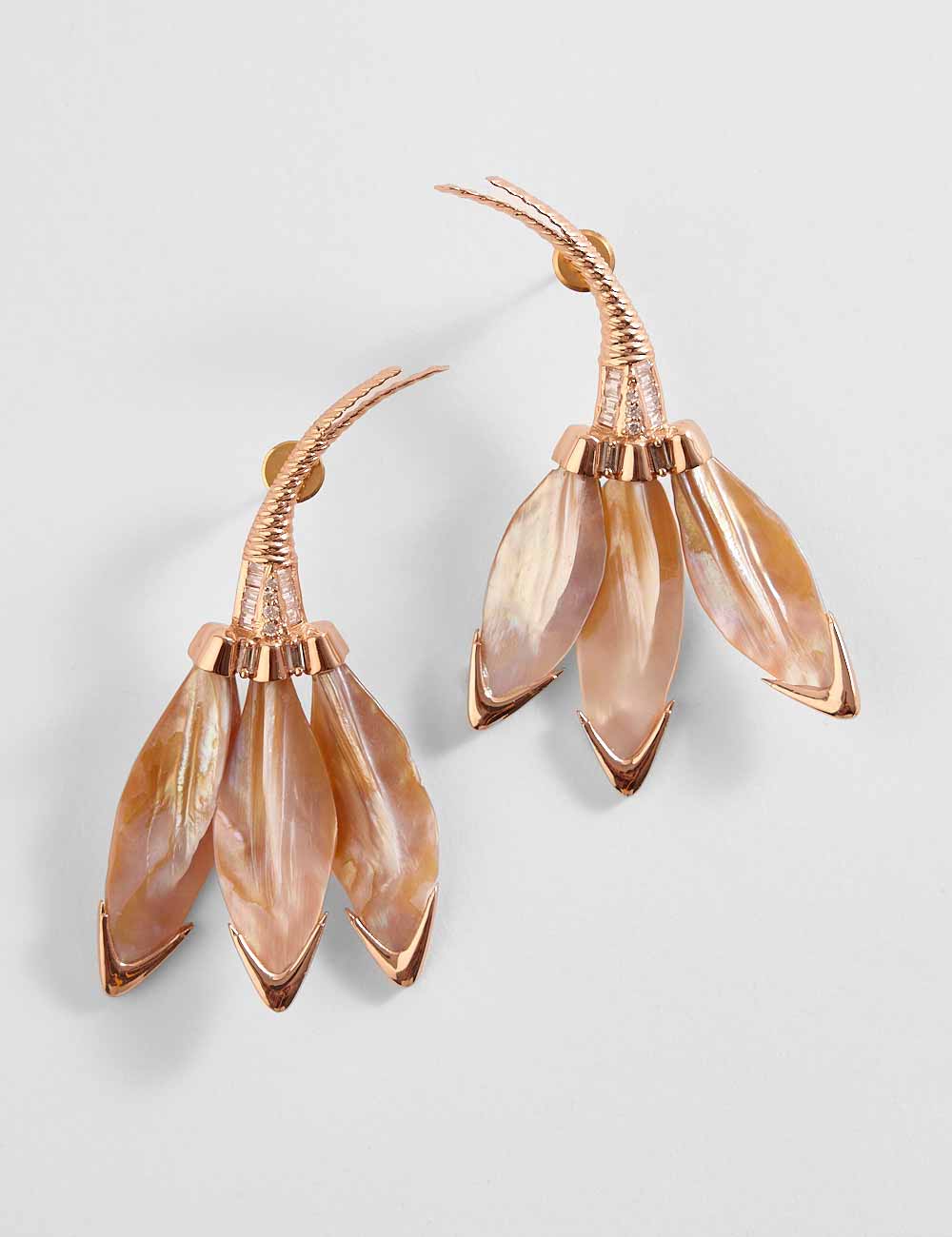 Buy Globus Women Rose Gold-Plated Contemporary Drop Earrings Online