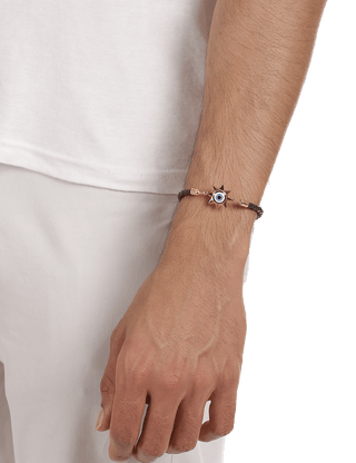 evil eye charm bracelet for men