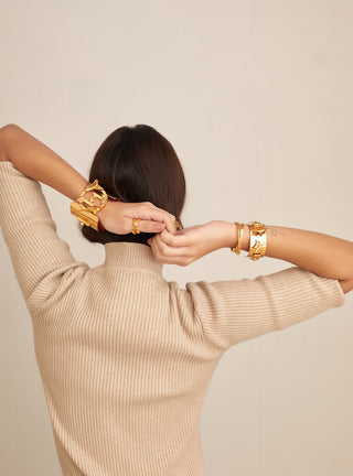 fancy gold handcuff collection