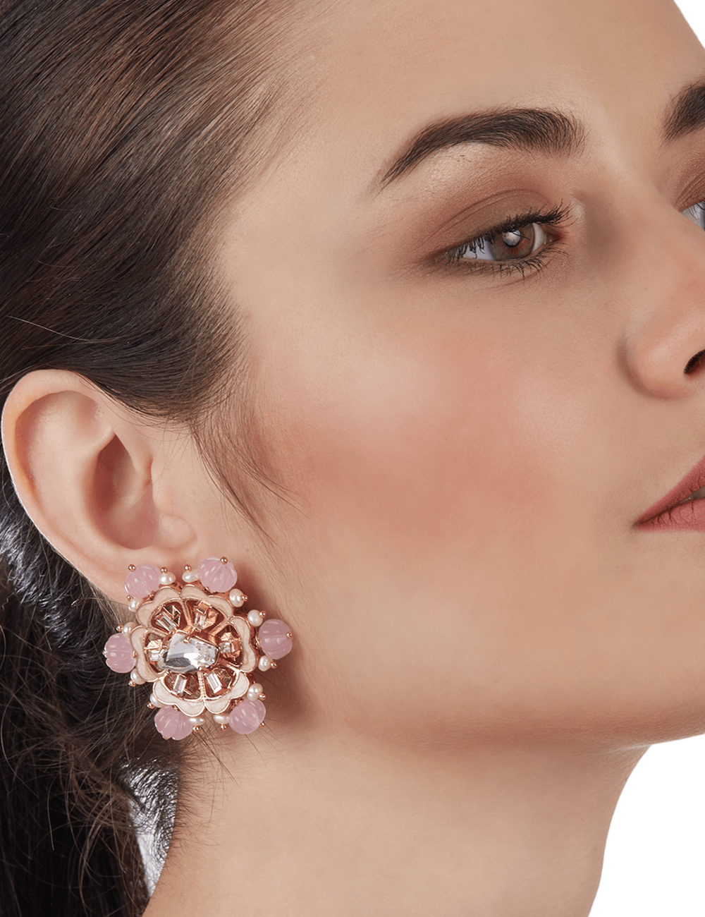 floral earrings