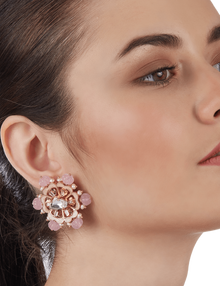 floral earrings