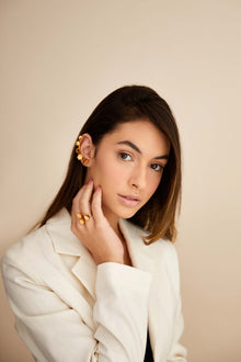 flower design gold jewellery