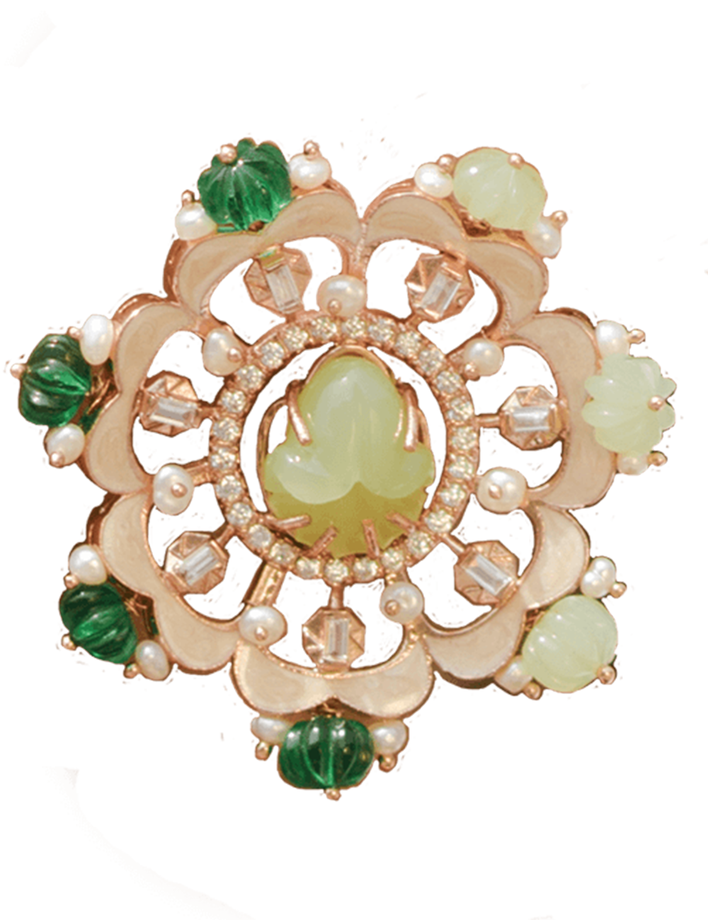 fluora emerald green ring
