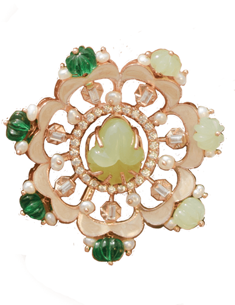 fluora emerald green ring