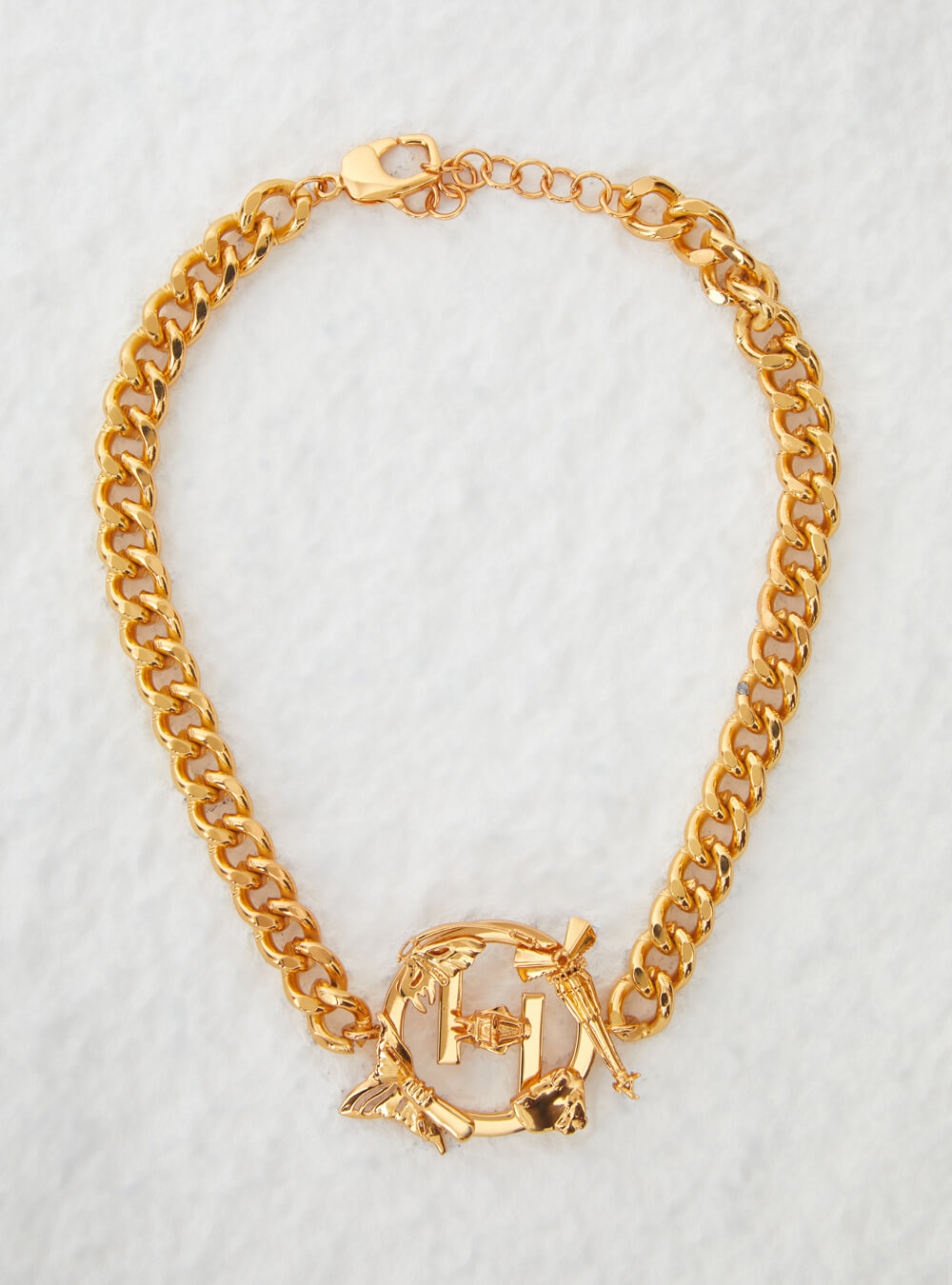 gold plated choker
