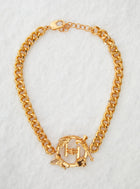 gold plated choker