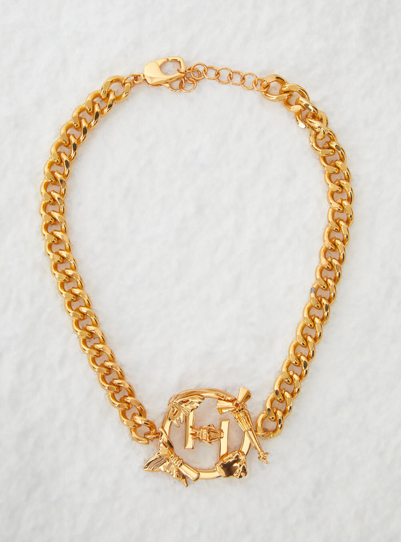 gold plated choker