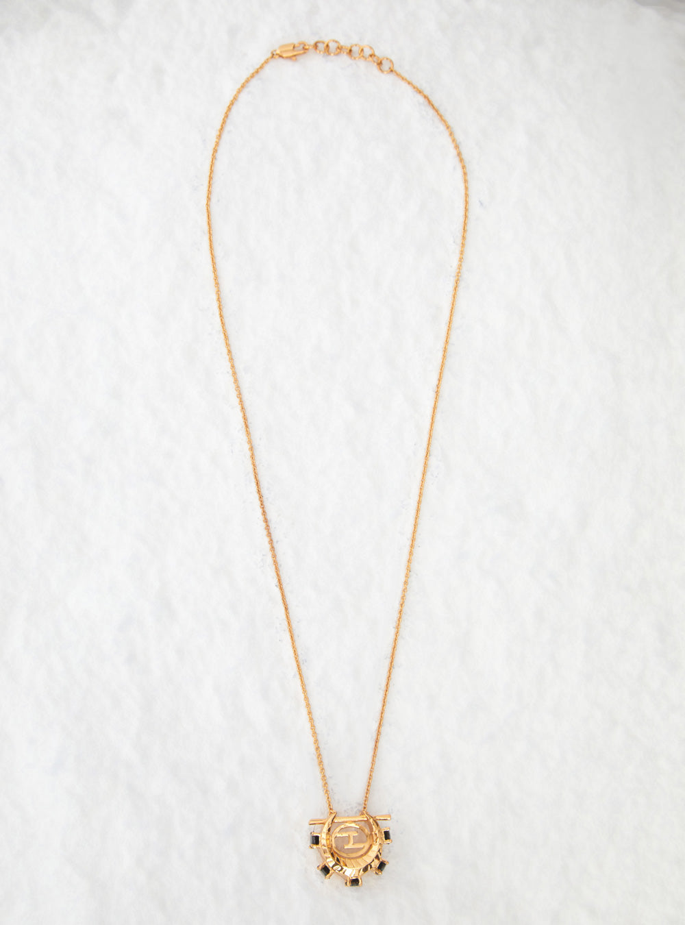 gold plated pendant long chain