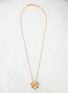 gold plated pendant long chain
