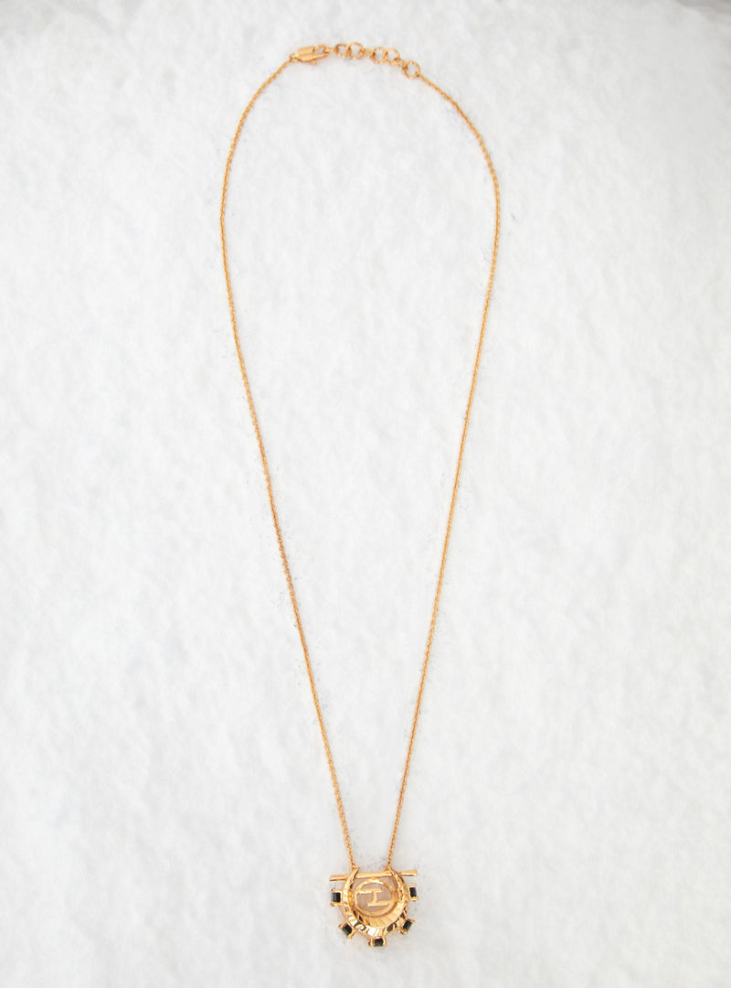 gold plated pendant long chain