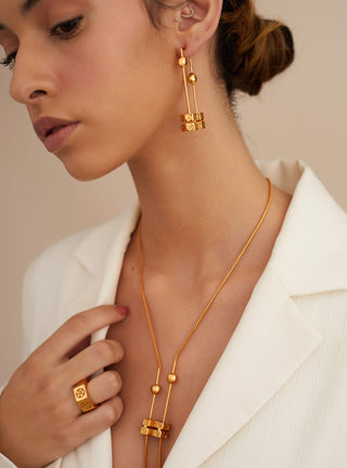 gold plated statement jewellery