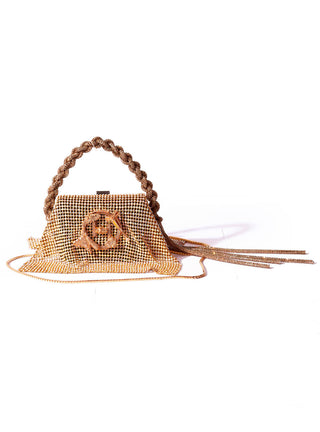 golden designer luxury handbag