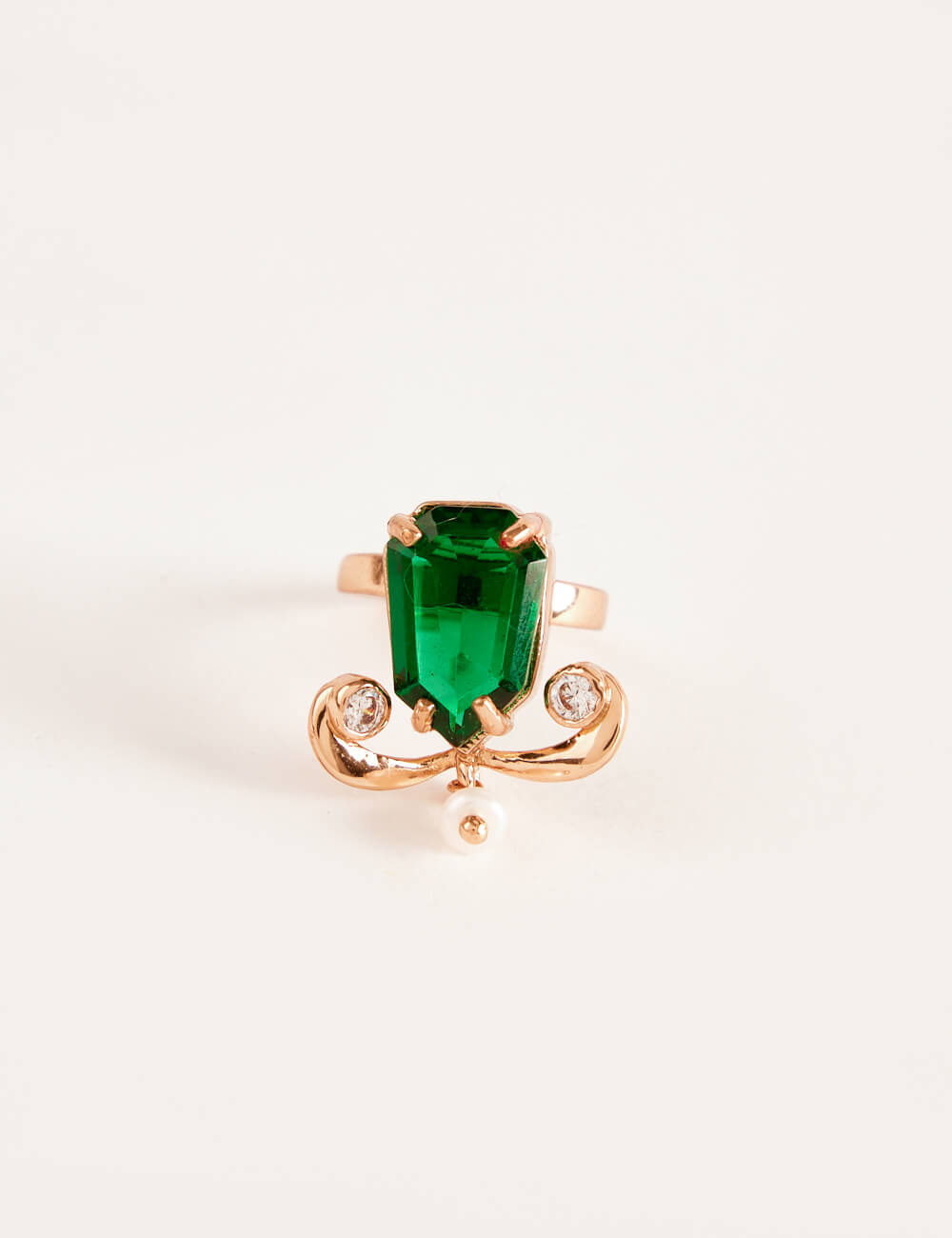 Vintage Signed Extremely RARE Yves Saint Laurent Ring W/Green Color Oval  Stone | eBay