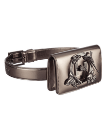 Gunmetal sling bag for women
