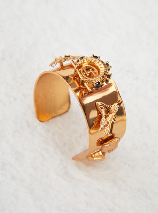 half wrist cuff bracelets in gold