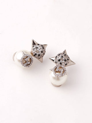 incandescent crystal stud earrings