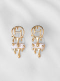 Drip OH River Rose Stud Earrings