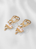 Drip OH River Rose Stud Earrings