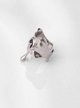 modern design silver ring