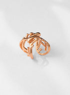 modern crossover gold ring 