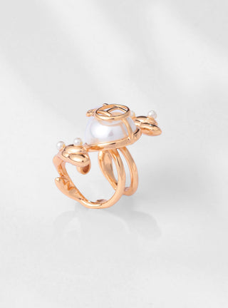 River Rose Wrap Ring in Gold 