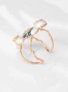 Fancy pearl handcuff bracelets